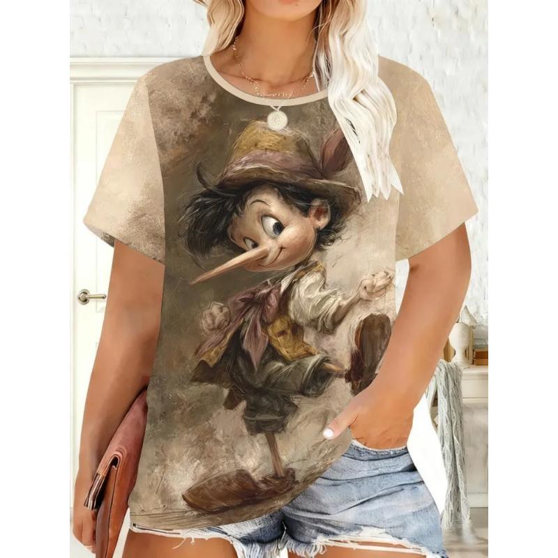 Fashion Women s Crew Neck T-Shirt 3D Color Printing Simple Crew Neck Short Sleeve Loose XS
Fashion Women s Crew Neck T-Shirt 3D Color Printing Simple Crew Neck Short Sleeve Loose XS