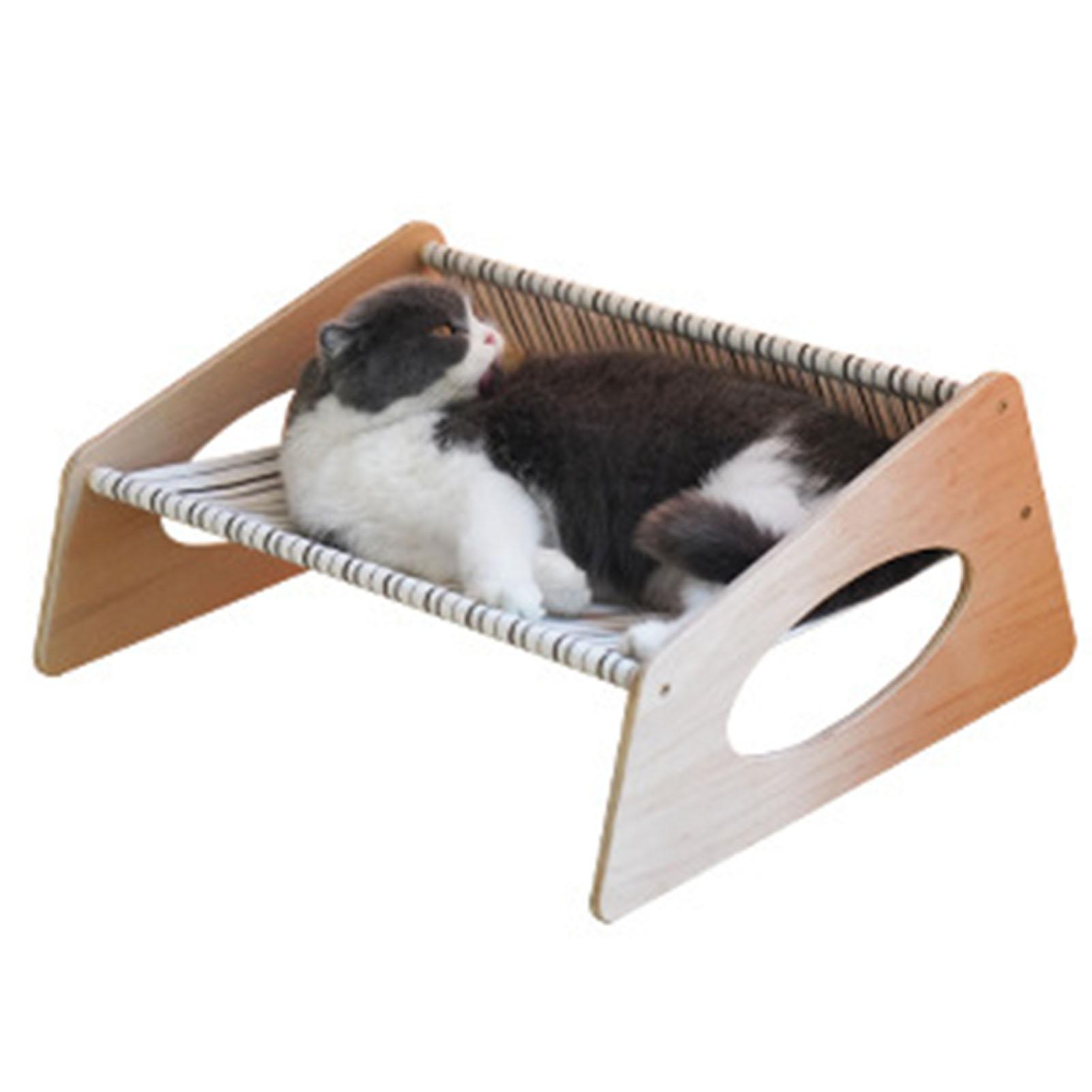 Cat Bed Hammock Medium Breathable Sturdy Linen Comfortable Elevated Cat Bed for Indoor Striped
Cat Bed Hammock Medium Breathable Sturdy Linen Comfortable Elevated Cat Bed for Indoor Striped