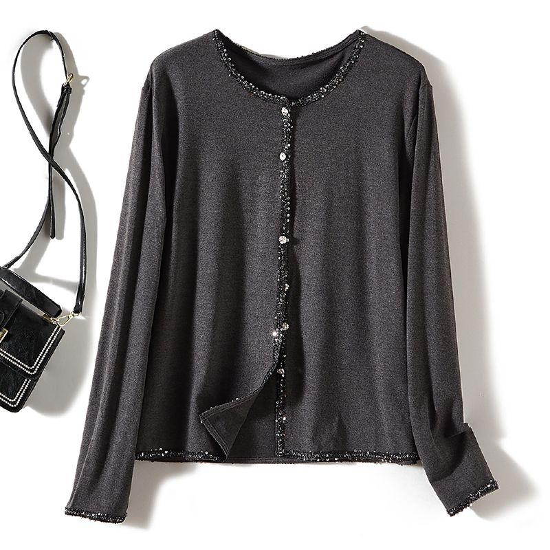 to Japan! A Small Amount of Fleece Girls round Neck Single-Breasted Long sleeve Woven Velvet Cotton Shirts Autumn and Winter Laminated Outerwear Grey L
to Japan! A Small Amount of Fleece Girls round Neck Single-Breasted Long sleeve Woven Velvet Cotton Shirts Autumn and Winter Laminated Outerwear Grey L