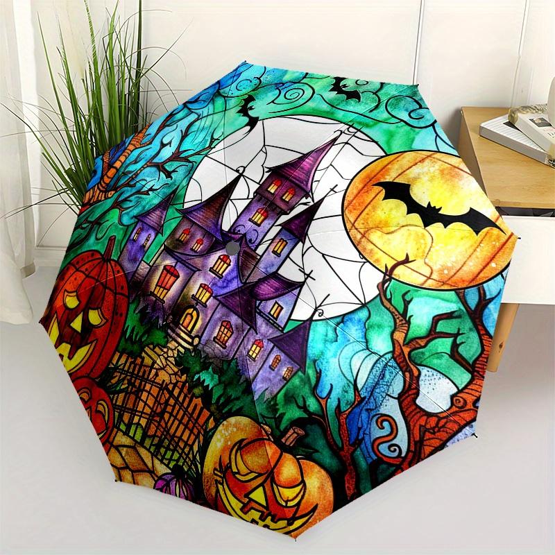 Halloween Stained Umbrella, Portable 3-Fold Compact Umbrella,Christmas Gift ES597
Halloween Stained Umbrella, Portable 3-Fold Compact Umbrella,Christmas Gift ES597