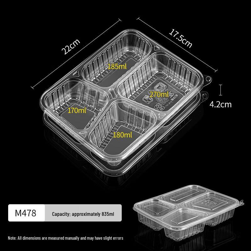 Morona Disposable Four-Compartment Meal Prep Containers
Morona Disposable Four-Compartment Meal Prep Containers