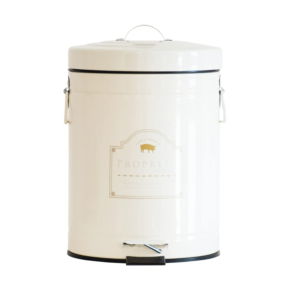 Мусорное ведро в форме ампулы, стильный 5-литровый контейнер для мусора для гостиной, столовой, спальни, кухни, с крышкой, педального типа, кухонные принадлежности цвета слоновой кости, компактный, Choupre Spree, размер M
Мусорное ведро в форме ампулы, стильный 5-литровый контейнер для мусора для гостиной, столовой, спальни, кухни, с крышкой, педального типа, кухонные принадлежности цвета слоновой кости, компактный, Choupre Spree, размер M