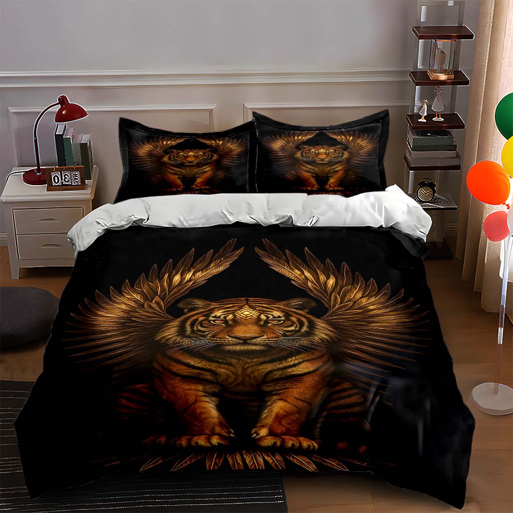 Tiger, wings, regal. Bedding Duvet cover sets Duvet covers Pillowcases gifts (1 * Duvet Cover 2 * Pillowcases, without duvet insert) 135x200cm
Tiger, wings, regal. Bedding Duvet cover sets Duvet covers Pillowcases gifts (1 * Duvet Cover 2 * Pillowcases, without duvet insert) 135x200cm