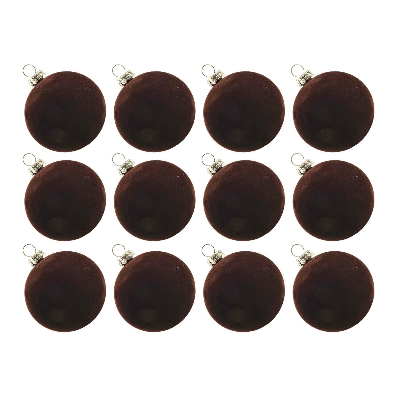 Бархатные шары-украшения Набор из 12 штук для усиления праздничной атмосферы Pure coffee color
Бархатные шары-украшения Набор из 12 штук для усиления праздничной атмосферы Pure coffee color