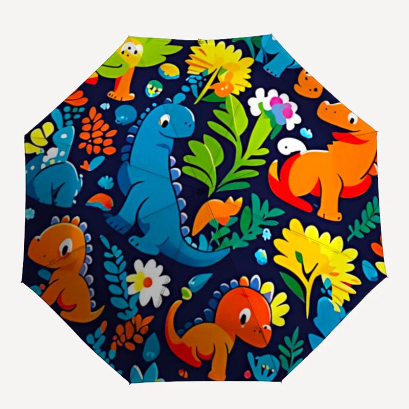1pc Dino Flora Pattern Automatic Folding Umbrella - Compact 8-Rib Design, Durable Plastic & Iron, Lightweight for Outdoor Daily Use041
1pc Dino Flora Pattern Automatic Folding Umbrella - Compact 8-Rib Design, Durable Plastic & Iron, Lightweight for Outdoor Daily Use041