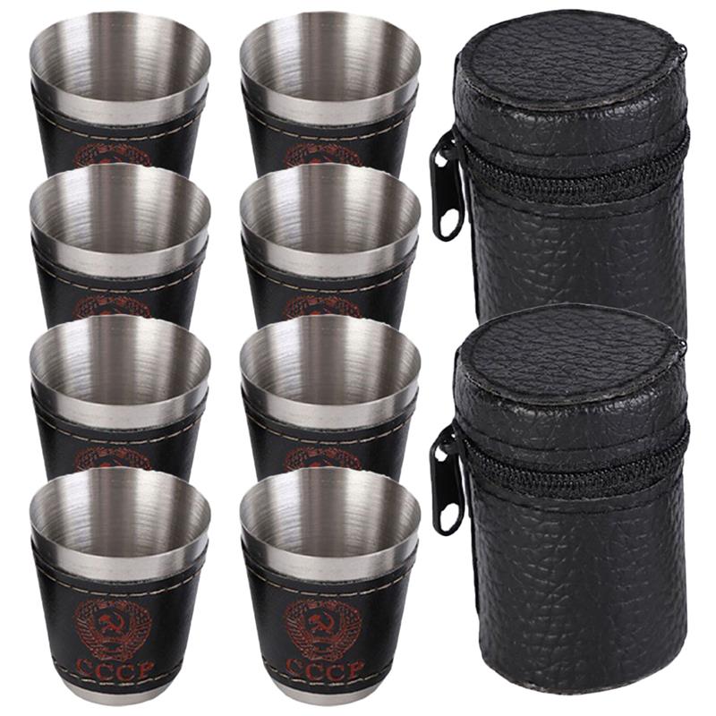 2 Sets Glass Camping Accessories Barware Drinking Vessel Metal Cup Cups Stainless Steel Whiskey Shot Glasses Travel
2 Sets Glass Camping Accessories Barware Drinking Vessel Metal Cup Cups Stainless Steel Whiskey Shot Glasses Travel