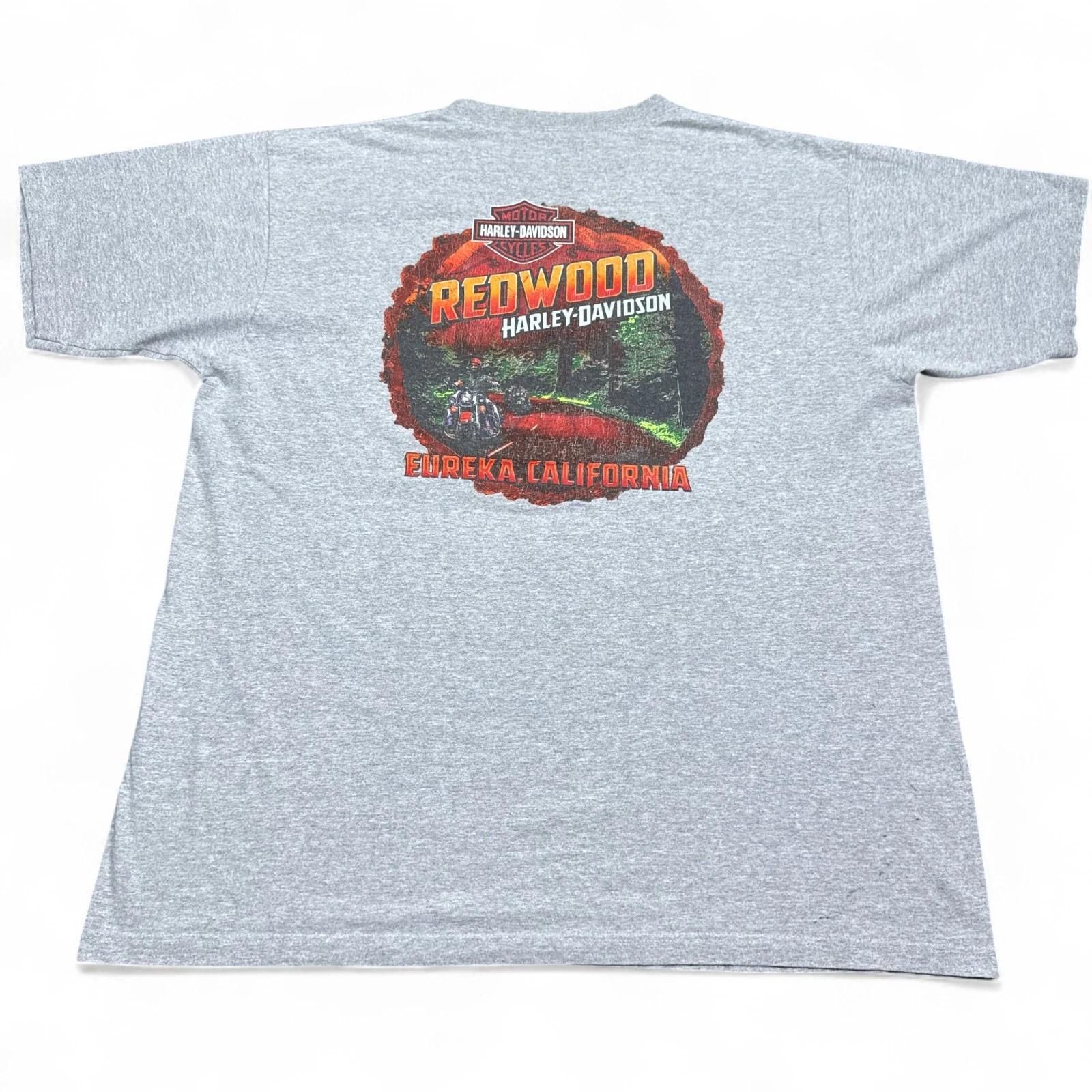 Harley Davidson Redwood Cali T Shirt Adult Size 2XL Gray Motorcycle Vintage 4XL
Harley Davidson Redwood Cali T Shirt Adult Size 2XL Gray Motorcycle Vintage 4XL