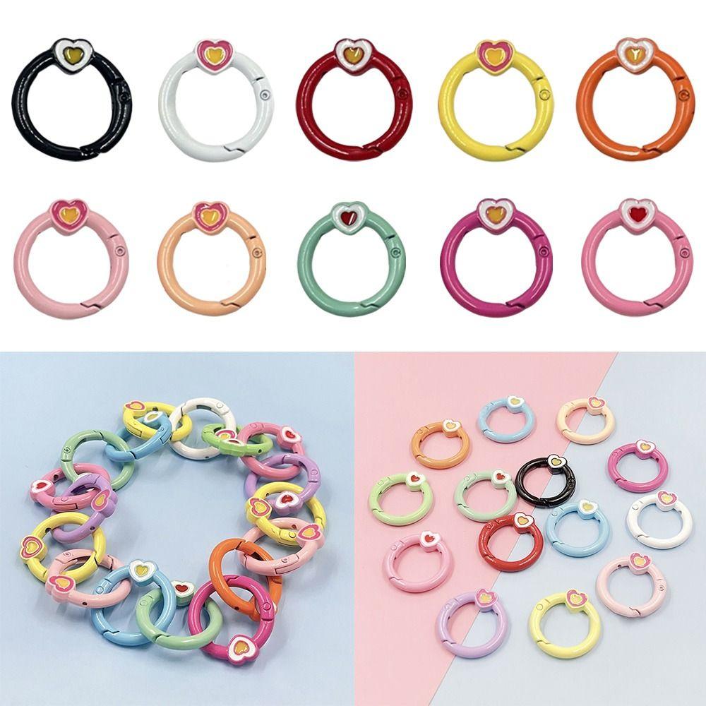 Heart-shaped Circular Opening DIY Circular Ring Buckle Sweet Spring Coil Jewelry чорний
Heart-shaped Circular Opening DIY Circular Ring Buckle Sweet Spring Coil Jewelry чорний