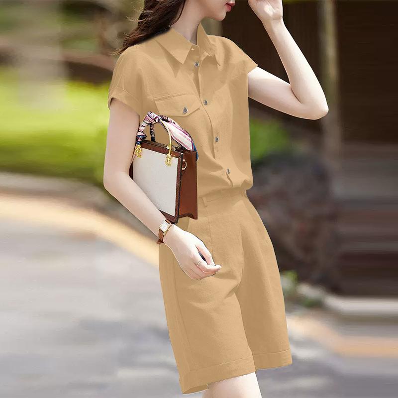 ZANZEA Women Casual Turn Down Collar Summer Short Jumpsuits Overalls 5XL хаки
ZANZEA Women Casual Turn Down Collar Summer Short Jumpsuits Overalls 5XL хаки