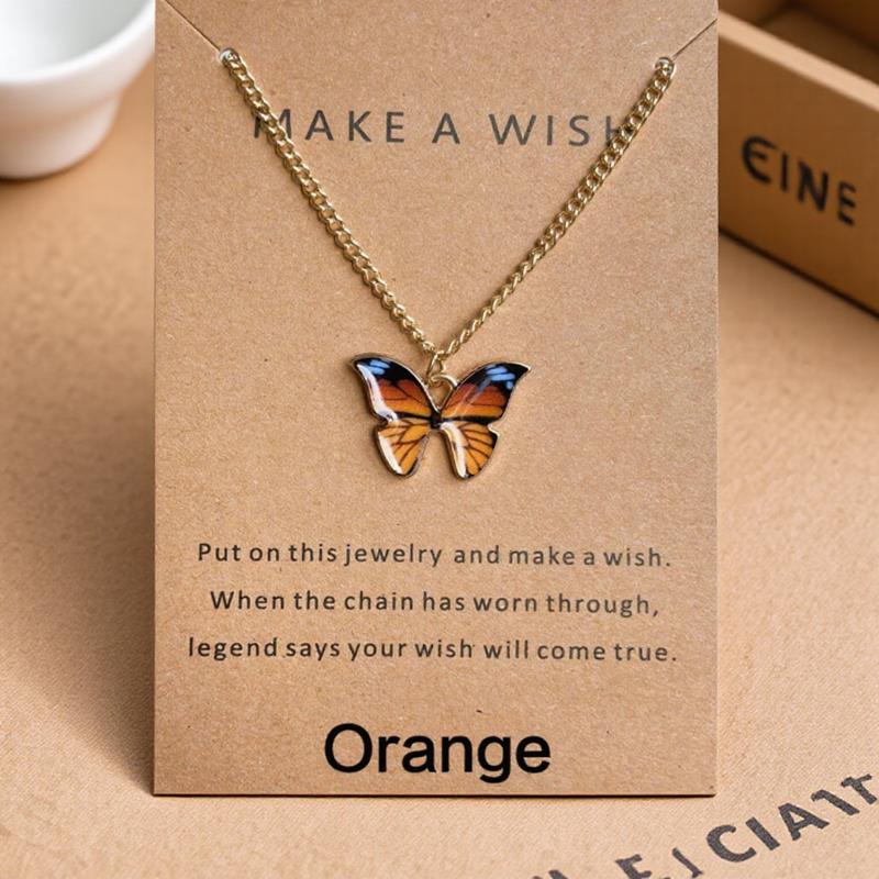 Bohemian Style Alloy Butterfly Pendant Necklace Fashion Jewelry 4 Color Options Clavicle Chain Necklace помаранчевий
Bohemian Style Alloy Butterfly Pendant Necklace Fashion Jewelry 4 Color Options Clavicle Chain Necklace помаранчевий