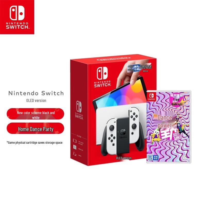Nintendo Switch OLED Console with White Joy-Con & Just Dance
Nintendo Switch OLED Console with White Joy-Con & Just Dance