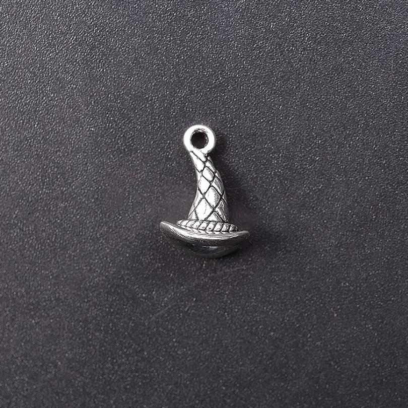 20pcs/Lot Wicca Accessories DIY Witch Hat Charms For Jewelry Making Supplies Metal Alloy Vintage Pendant Handmade Findings Bulk
20pcs/Lot Wicca Accessories DIY Witch Hat Charms For Jewelry Making Supplies Metal Alloy Vintage Pendant Handmade Findings Bulk