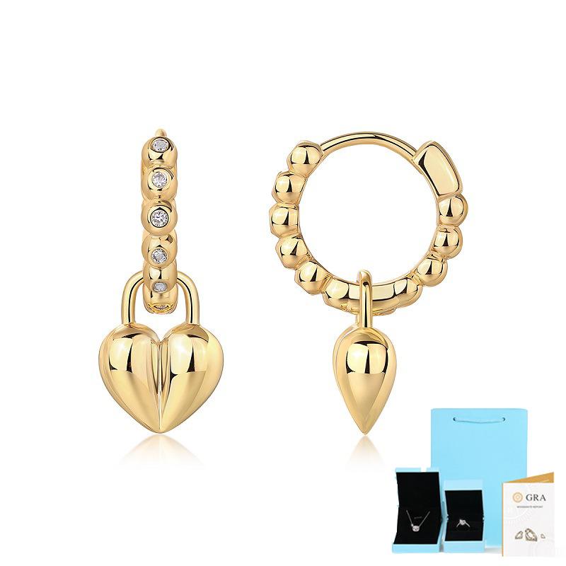 Серьги-гвоздики в форме сердца с муассанитом для женщин, золотые серьги премиум-класса Sense Ins Wind, серебряные серьги S925 пробы
Серьги-гвоздики в форме сердца с муассанитом для женщин, золотые серьги премиум-класса Sense Ins Wind, серебряные серьги S925 пробы