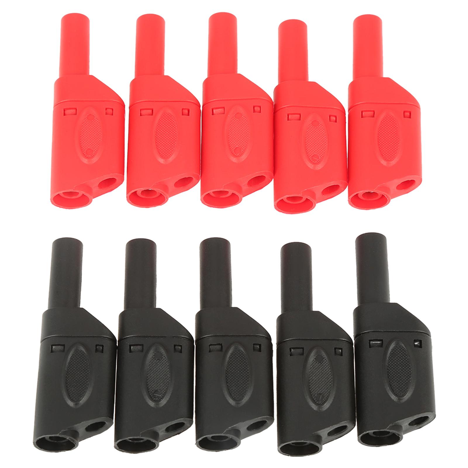 10 шт. 4 мм червоно-чорні безпечні повністю ізольовані штекерні з єднувачі типу банан
10 шт. 4 мм червоно-чорні безпечні повністю ізольовані штекерні з єднувачі типу банан