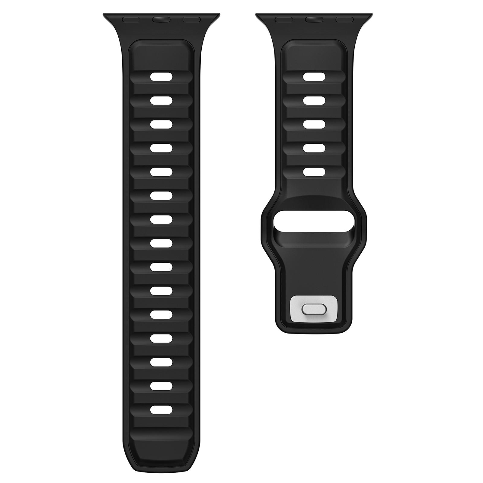 Dual Color Silicone Strap for Apple Watch Series 10 42mm/9 8 7 41mm/SE (2023) SE (2022) SE 6 5 4 40mm/3 2 1 38mm Black+Orange
Dual Color Silicone Strap for Apple Watch Series 10 42mm/9 8 7 41mm/SE (2023) SE (2022) SE 6 5 4 40mm/3 2 1 38mm Black+Orange