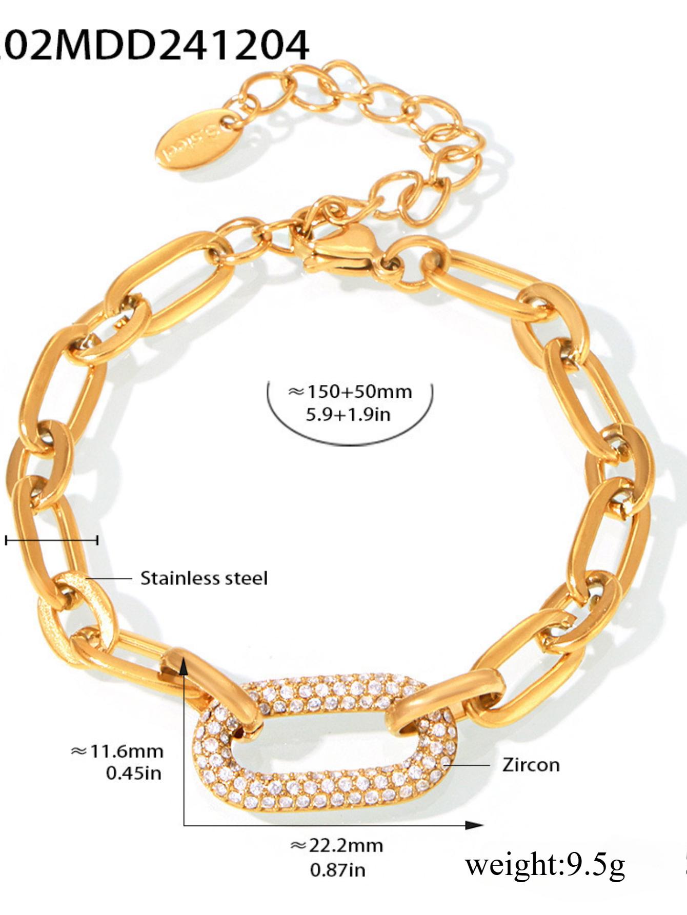 1 шт. Женское ожерелье и браслет из нержавеющей стали с микроинкрустацией цирконием, набор с цирконием, простой и элегантный
1 шт. Женское ожерелье и браслет из нержавеющей стали с микроинкрустацией цирконием, набор с цирконием, простой и элегантный