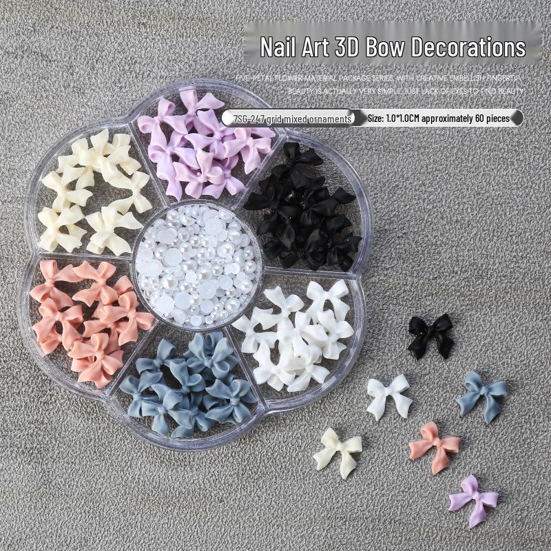 Набор для нейл-арта «Мишка с бантом Аврора»: Стразы, Жемчуг и Маленькие Цветы - 7 Ячеек Смешанных Украшений
Набор для нейл-арта «Мишка с бантом Аврора»: Стразы, Жемчуг и Маленькие Цветы - 7 Ячеек Смешанных Украшений