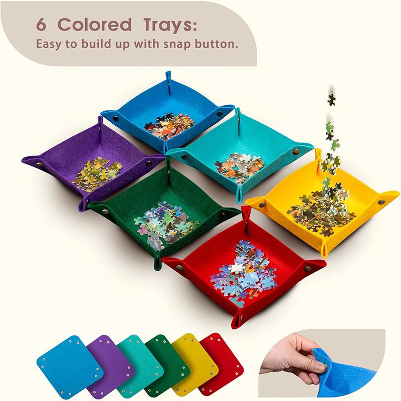 Portable Children s Foldable Puzzle Table with Lid and Stand, Vertical Felt Mat, and 6-Compartment Tray
Portable Children s Foldable Puzzle Table with Lid and Stand, Vertical Felt Mat, and 6-Compartment Tray