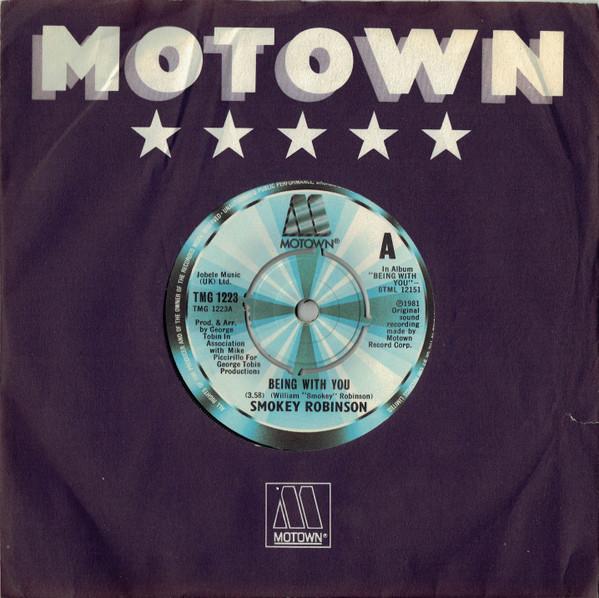 7inch Record SMOKEY ROBINSON - Being With You TMG1223 Motown 1981 UK Soul/Funk Used
7inch Record SMOKEY ROBINSON - Being With You TMG1223 Motown 1981 UK Soul/Funk Used