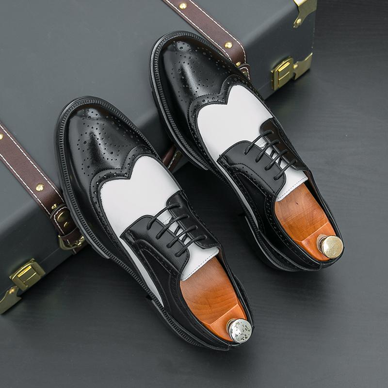 Fashion Men Business Brock Leather Shoes European American Breathable Anti-slip Lace-up Business Office Fashion Formal Shoes Sizes 38-46 38
Fashion Men Business Brock Leather Shoes European American Breathable Anti-slip Lace-up Business Office Fashion Formal Shoes Sizes 38-46 38