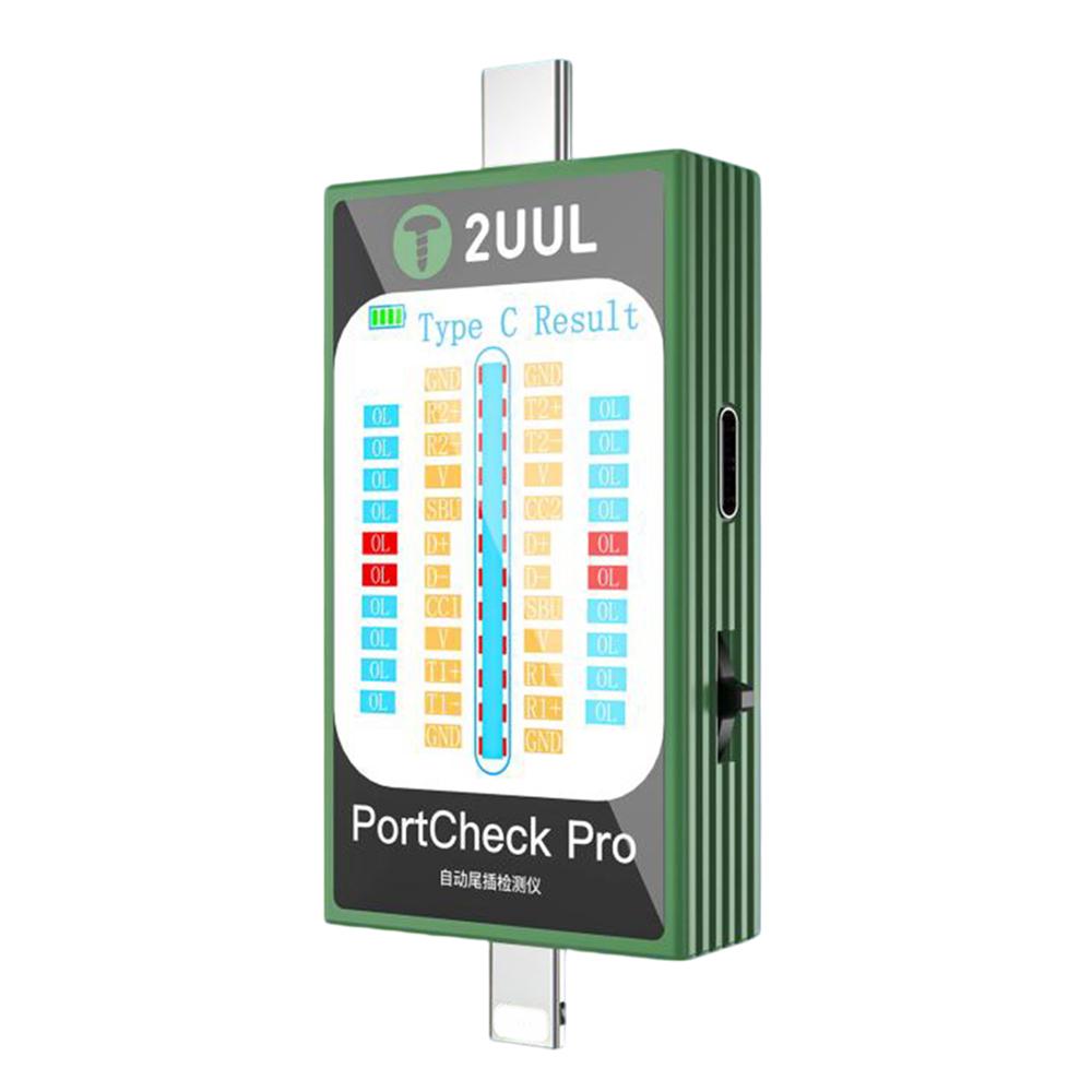 2UUL PW31 Portcheck Pro iP/Type C Port Mobile Phone Tail Plug Tester 5V 2A Automatic Fault Detector Type A
2UUL PW31 Portcheck Pro iP/Type C Port Mobile Phone Tail Plug Tester 5V 2A Automatic Fault Detector Type A