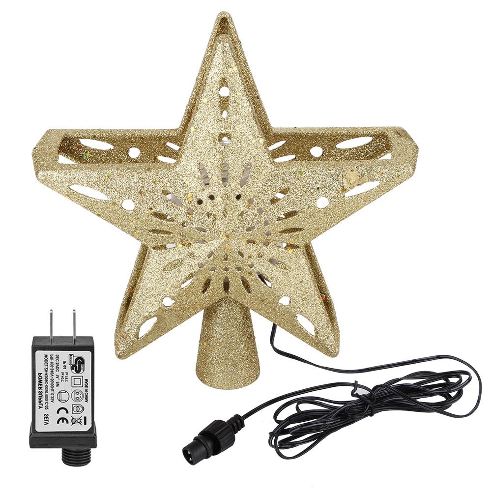 LED Hollow Star Snowflake Projector Light Rotation Lamp for Christmas Tree Top Decoration золотий
LED Hollow Star Snowflake Projector Light Rotation Lamp for Christmas Tree Top Decoration золотий