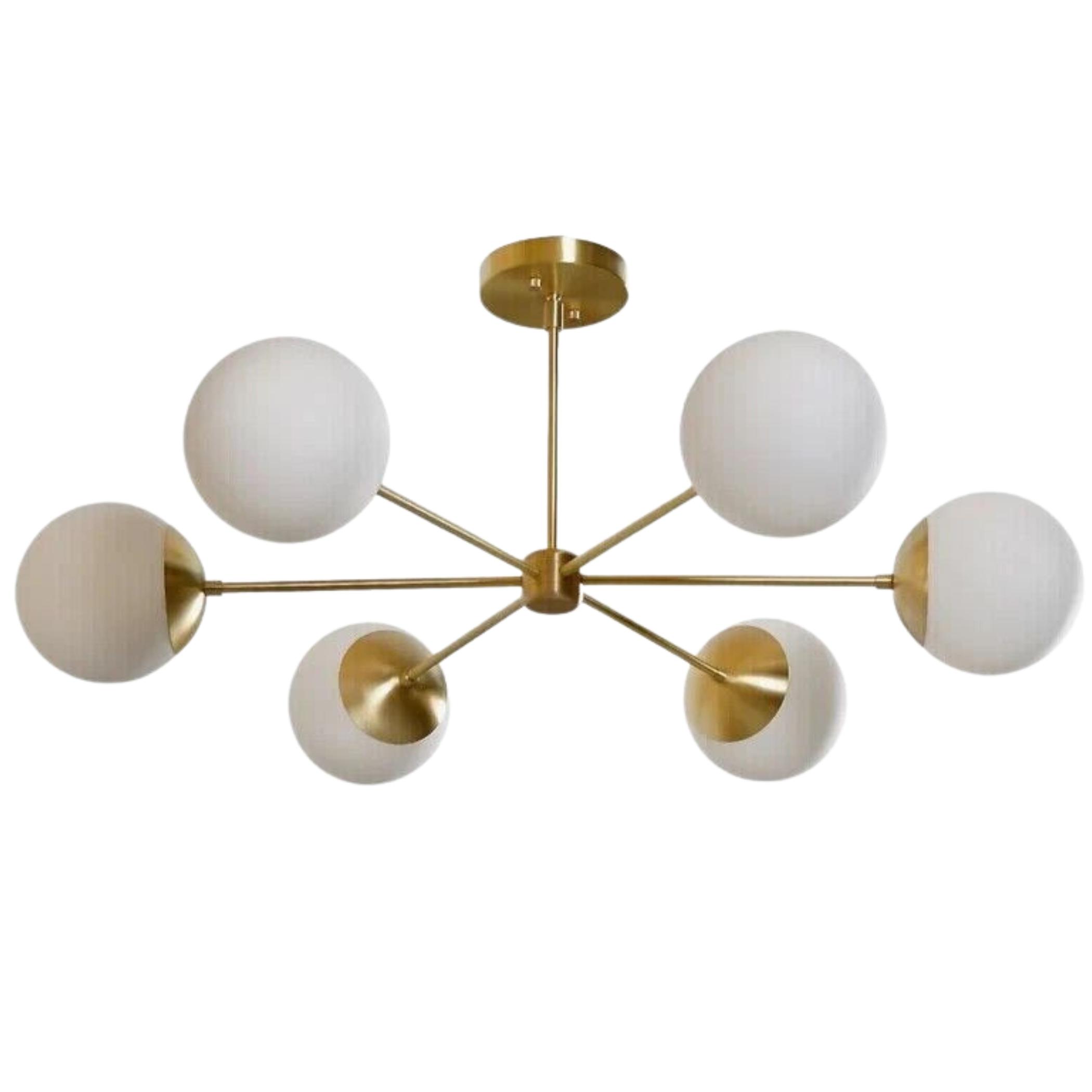 Великолепная люстра середины века Sputnik Light Fixture Helio 3, современная ручная работа
Великолепная люстра середины века Sputnik Light Fixture Helio 3, современная ручная работа