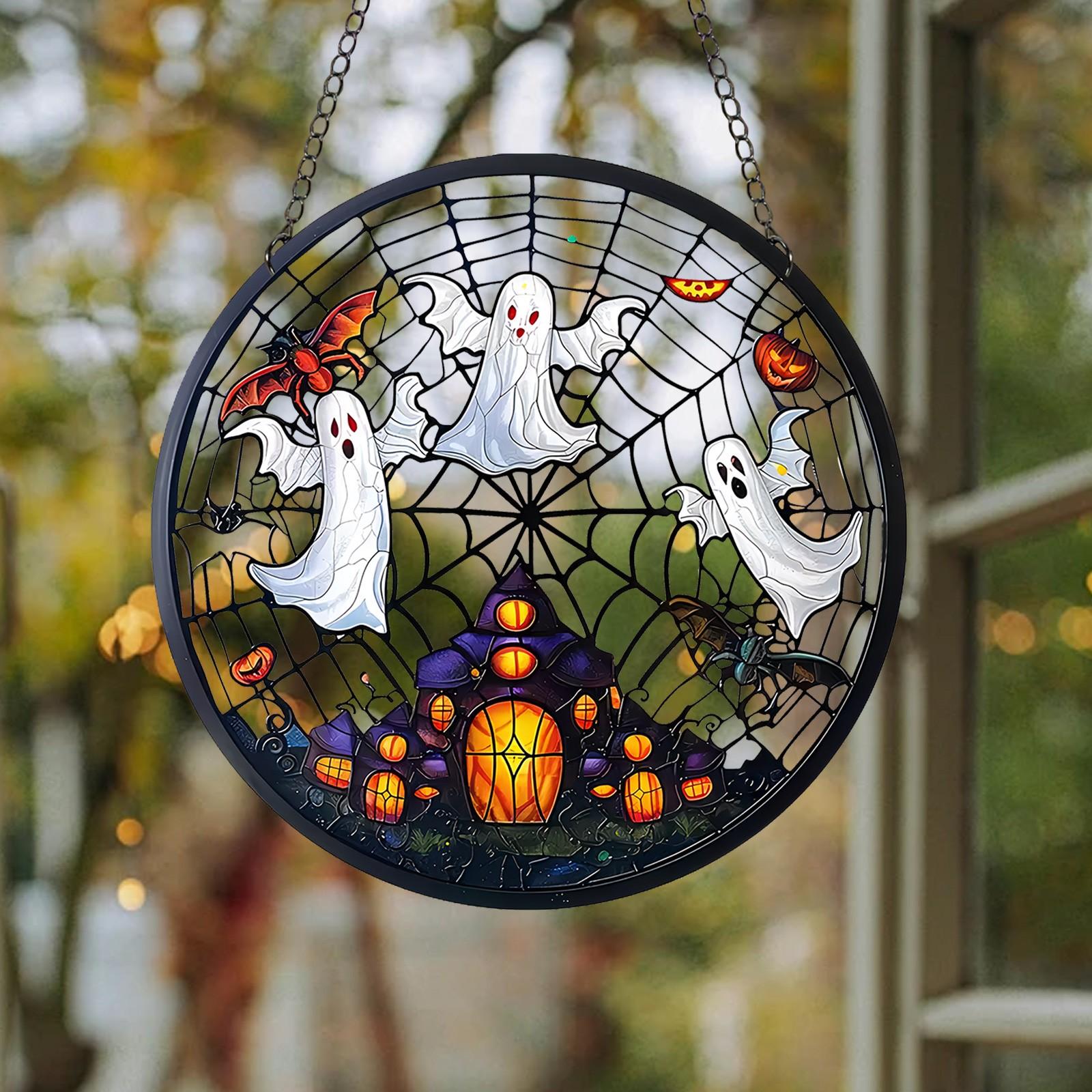 2D Праздничные подвески Хэллоуин Акриловые витражные украшения для окон Украшения для сада Украшения для крыльца дома One Size
2D Праздничные подвески Хэллоуин Акриловые витражные украшения для окон Украшения для сада Украшения для крыльца дома One Size
