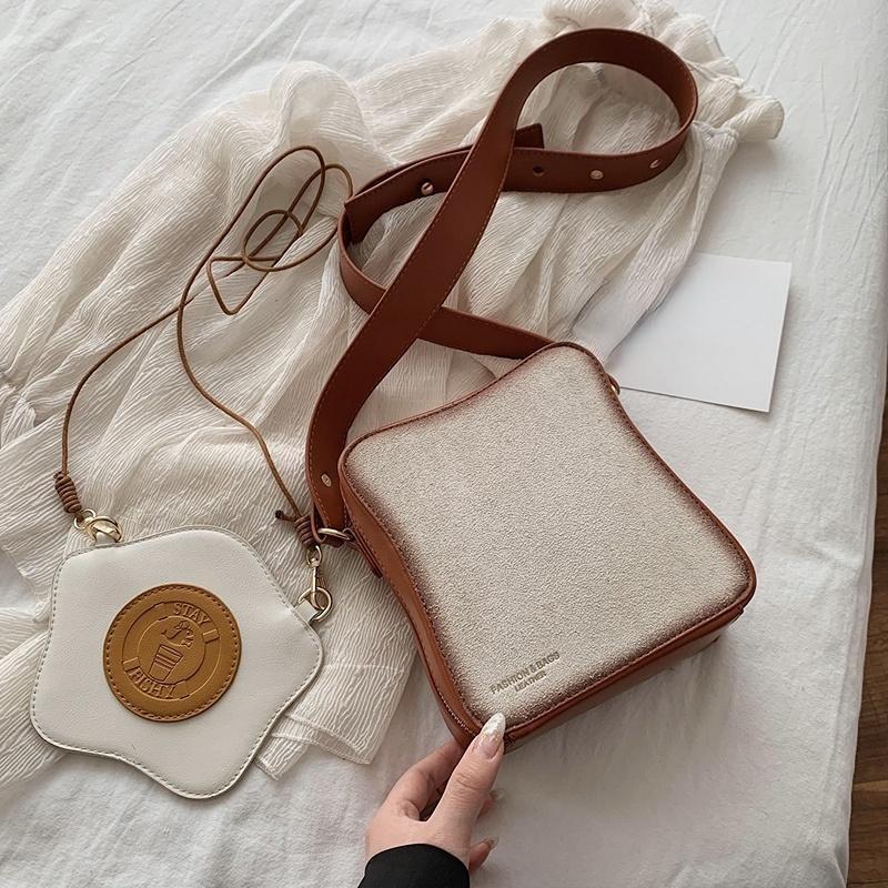 Fashion Single Shoulder Bag Toast Bread + Fried Egg Small Bag Women Unique Shoulder Messenger Crossbody Ba
Fashion Single Shoulder Bag Toast Bread + Fried Egg Small Bag Women Unique Shoulder Messenger Crossbody Ba