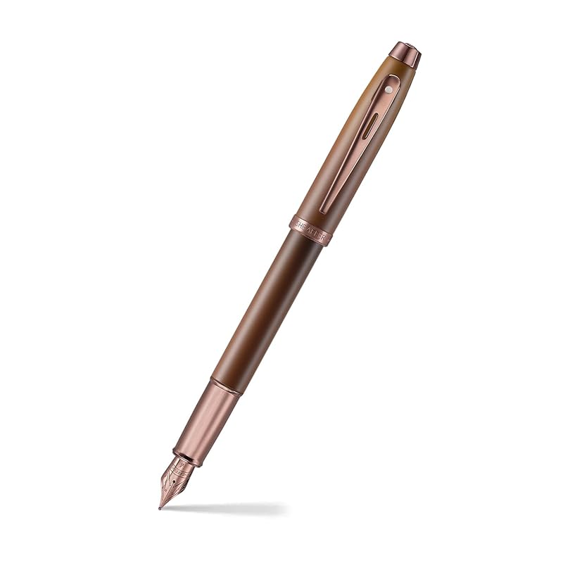 Sheaffer 100 9374 кофейная версия матово-коричневая перьевая ручка legal коричневый PVD Назначения и подписи средняя полоса - средний кончик
Sheaffer 100 9374 кофейная версия матово-коричневая перьевая ручка legal коричневый PVD Назначения и подписи средняя полоса - средний кончик