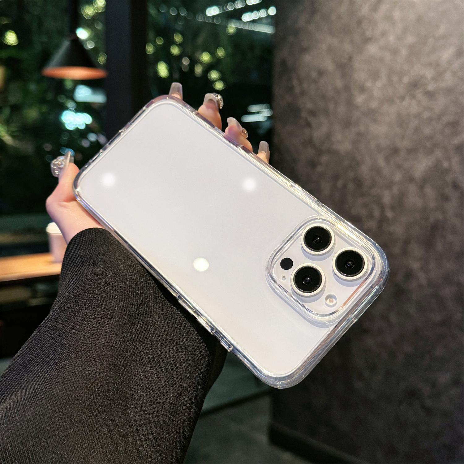 For iPhone 16 Pro Max Crystal Clear Case TPU+Acrylic Shockproof Phone Cover Transparent Black
For iPhone 16 Pro Max Crystal Clear Case TPU+Acrylic Shockproof Phone Cover Transparent Black