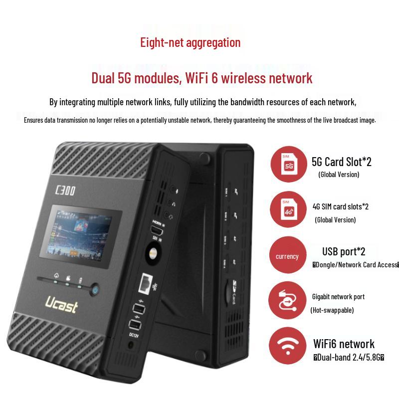 Oton Ucast C300 Outdoor Live Stream Encoder
Oton Ucast C300 Outdoor Live Stream Encoder
