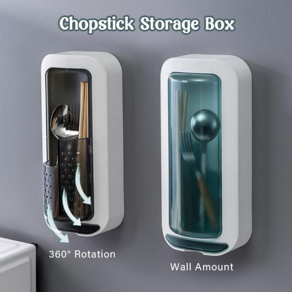 Wall-mounted Kitchen Chopstick Holder Waterproof Tableware Storage Box Cutlery Spoon Rack Utensils сірий
Wall-mounted Kitchen Chopstick Holder Waterproof Tableware Storage Box Cutlery Spoon Rack Utensils сірий