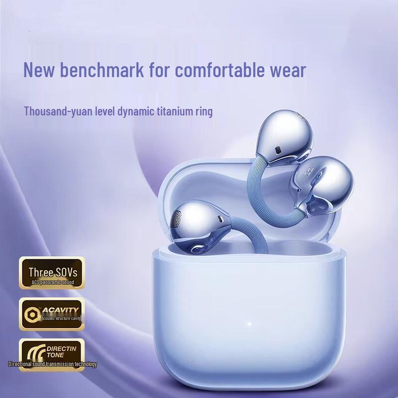 COUVEZI M169 Open-Ear Clip Bluetooth Headphones
COUVEZI M169 Open-Ear Clip Bluetooth Headphones