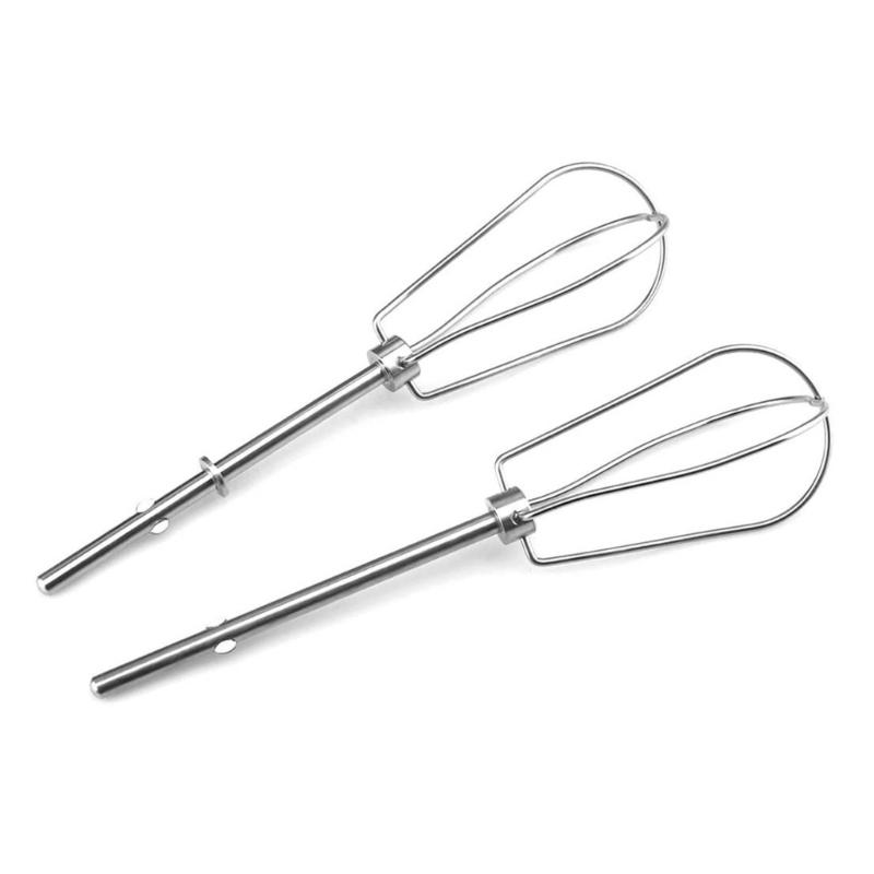 Набір з 2 електричних міксерних головок для їжі Ручні головки для збивання яєць Аксесуари для міксера для яєць з нержавіючої сталі Частина для збивання яєць 1
Набір з 2 електричних міксерних головок для їжі Ручні головки для збивання яєць Аксесуари для міксера для яєць з нержавіючої сталі Частина для збивання яєць 1