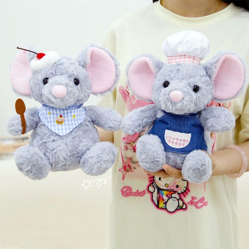PP Cotton Mouse Plush Toy Fluffy Mouse Chef Stuffed Dolls Chef Shaped Mouse Plush Doll Home Decor Style B
PP Cotton Mouse Plush Toy Fluffy Mouse Chef Stuffed Dolls Chef Shaped Mouse Plush Doll Home Decor Style B
