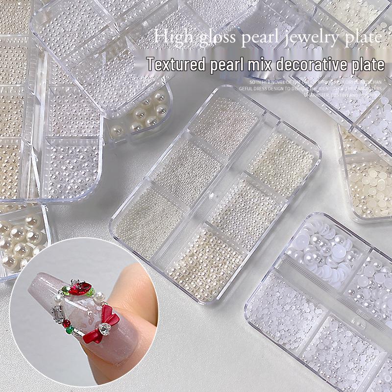 High-Gloss Flat-Bottom Pearl Nail Art Accessories - Mixed Size 3D Rhinestones and Beads
High-Gloss Flat-Bottom Pearl Nail Art Accessories - Mixed Size 3D Rhinestones and Beads