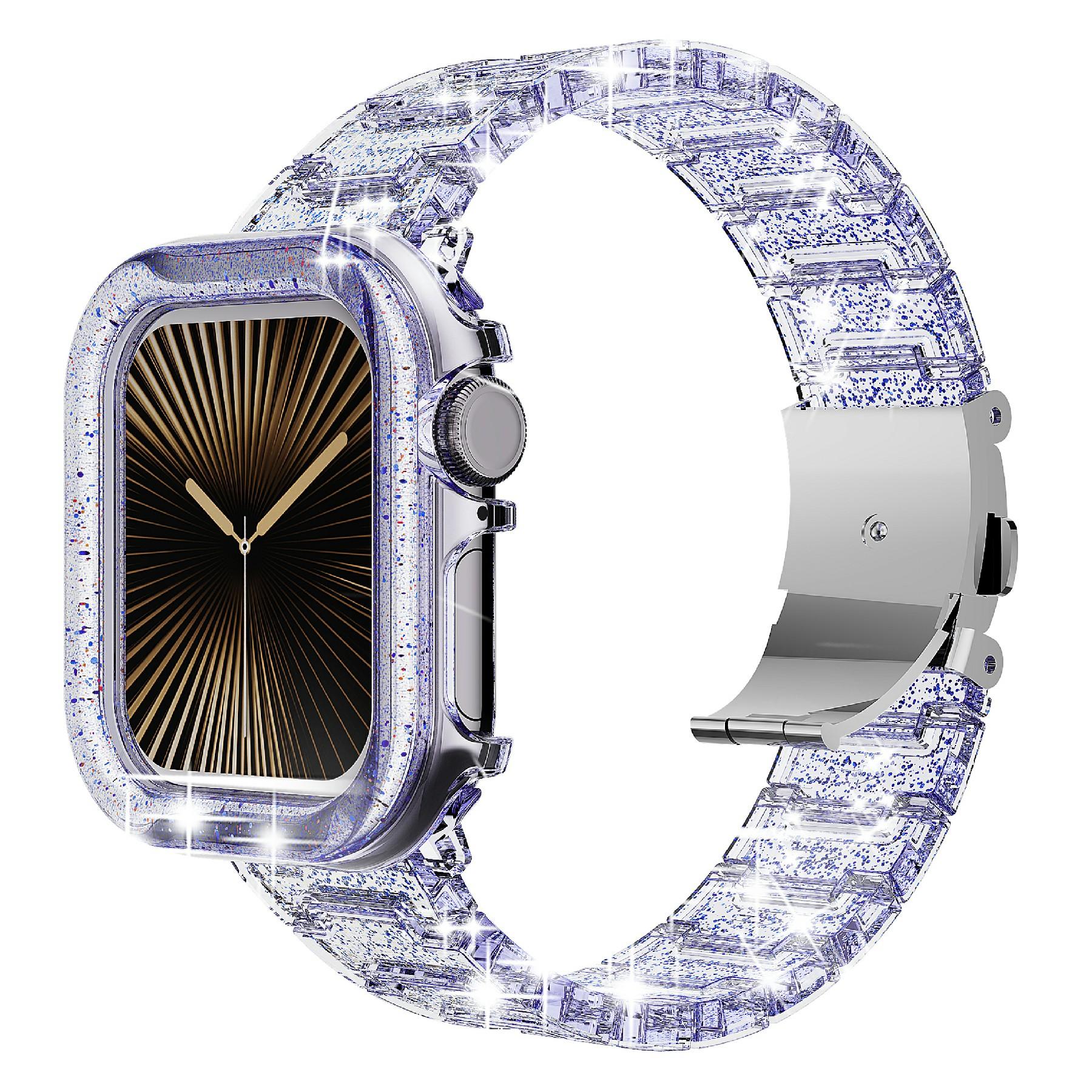 For Apple Watch Series 10 42mm Stylish PC Epoxy Resin Smartwatch Strap + Watch Case C
For Apple Watch Series 10 42mm Stylish PC Epoxy Resin Smartwatch Strap + Watch Case C