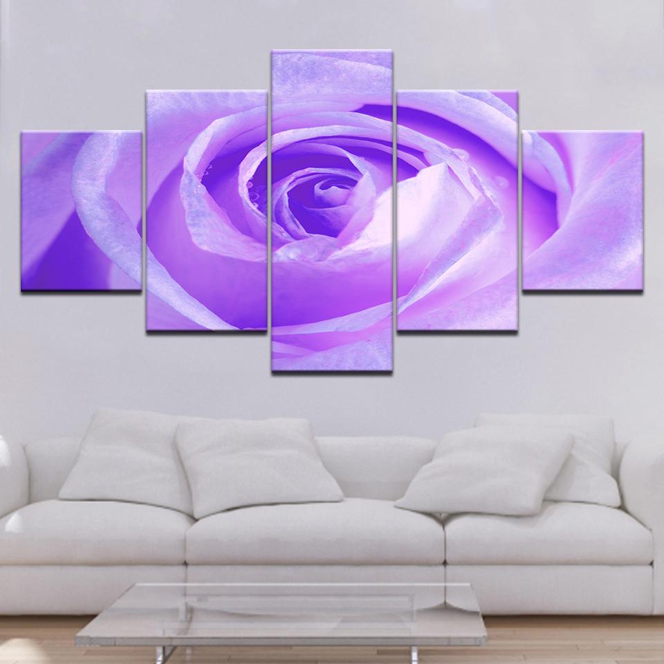 Purple Rose Flowers 5 piece Wallpapers modern Modular Poster art Canvas painting for Living Room Home Decor 20x35 20x45 20x55cm
Purple Rose Flowers 5 piece Wallpapers modern Modular Poster art Canvas painting for Living Room Home Decor 20x35 20x45 20x55cm