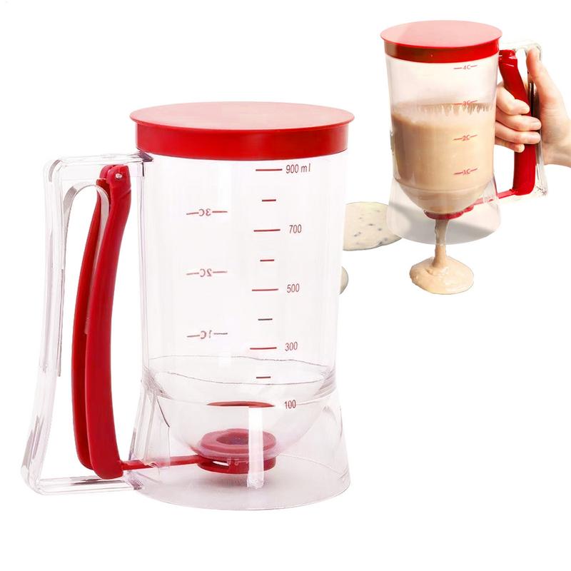 Pancake Mix Dispenser Handheld Cupcakes Batter Cup 900ml Batter Pourer Dispenser Leak-Proof Pancake Maker Separator With spain
Pancake Mix Dispenser Handheld Cupcakes Batter Cup 900ml Batter Pourer Dispenser Leak-Proof Pancake Maker Separator With spain