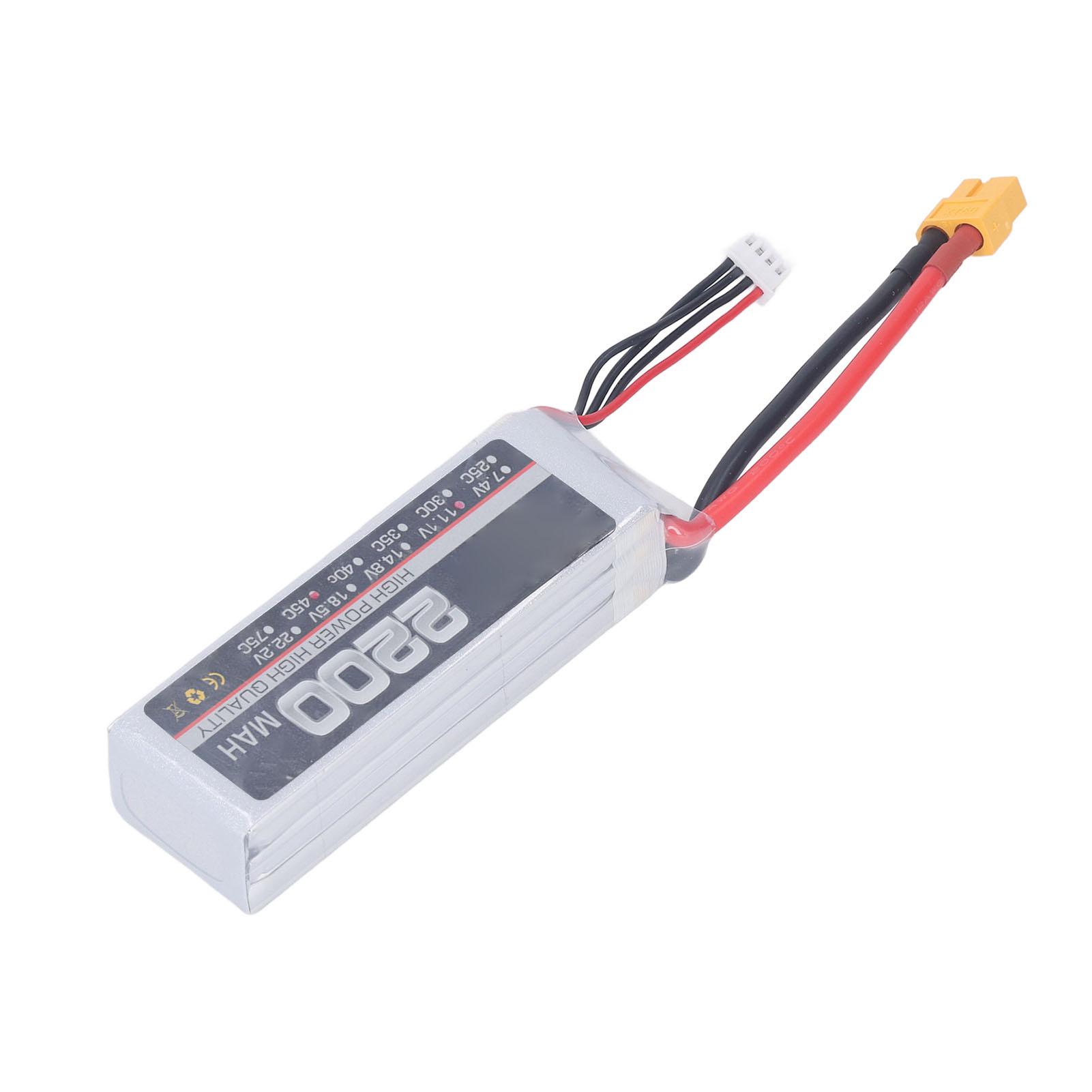 High Rate Lithium Battery Professional 11.1V 3S 2200mAh 45C RC Lipo Battery for RC Drone Parts XT60
High Rate Lithium Battery Professional 11.1V 3S 2200mAh 45C RC Lipo Battery for RC Drone Parts XT60