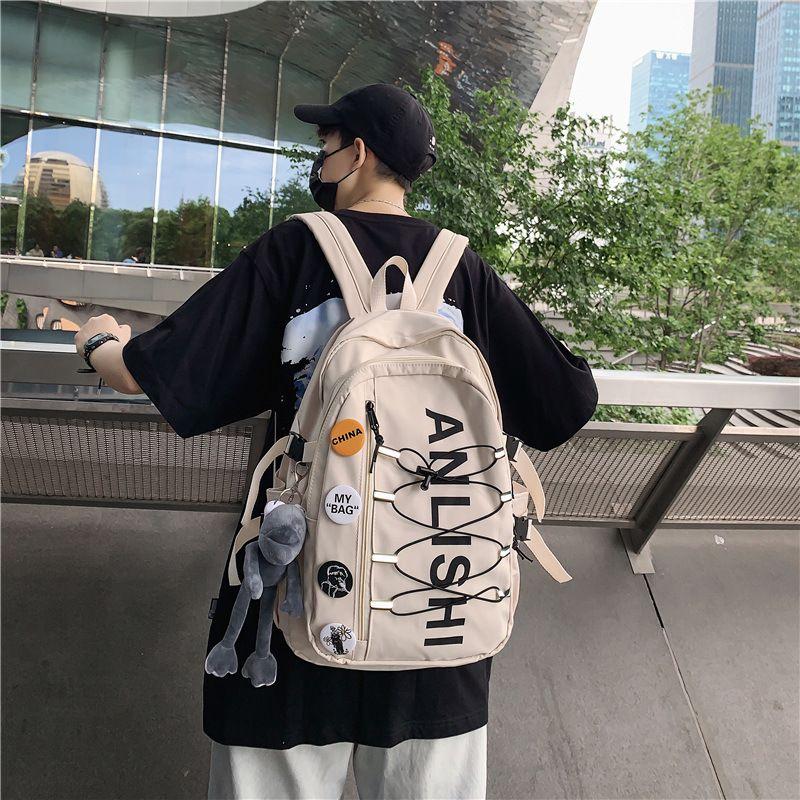 Американская уличная мода Мужской большой вместимости Прочный для учеников средней школы Снижение нагрузки Защита позвоночника Легкий Всепогодный WHITE_Packs
Американская уличная мода Мужской большой вместимости Прочный для учеников средней школы Снижение нагрузки Защита позвоночника Легкий Всепогодный WHITE_Packs