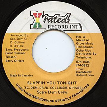 7inch Record SCARE DEM CREW Slappin You Tonight NONE XRated Record 1998 Jamaica Reggae Ska Dub Used
7inch Record SCARE DEM CREW Slappin You Tonight NONE XRated Record 1998 Jamaica Reggae Ska Dub Used
