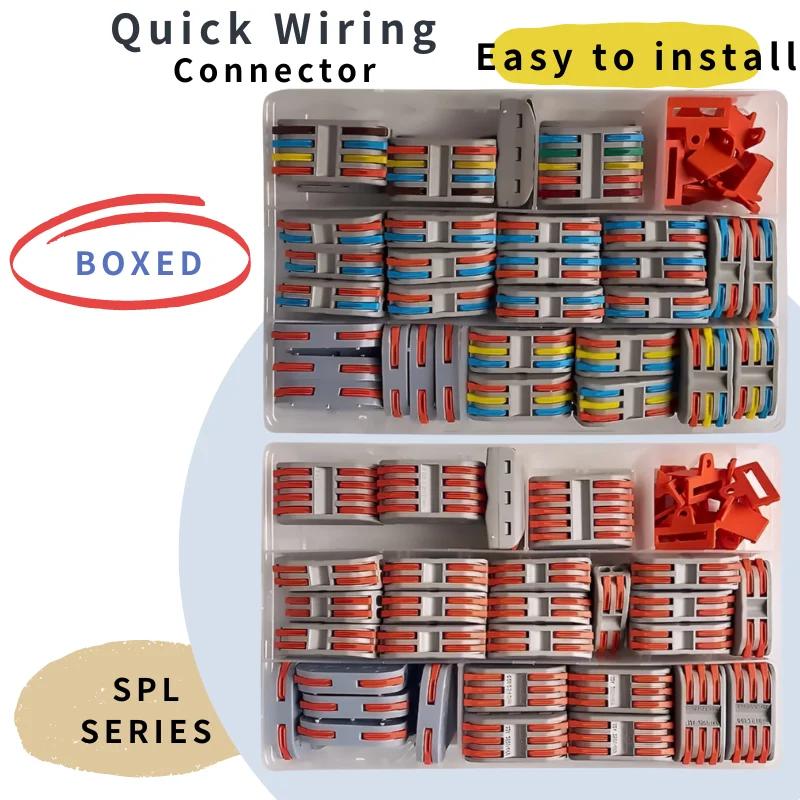 64PCS/Box Boxed Wire Connector Electric Cable Led Strip Connectors Mini Cage Spring Universal Compact Quick Wiring Conductor 1 BOX
64PCS/Box Boxed Wire Connector Electric Cable Led Strip Connectors Mini Cage Spring Universal Compact Quick Wiring Conductor 1 BOX