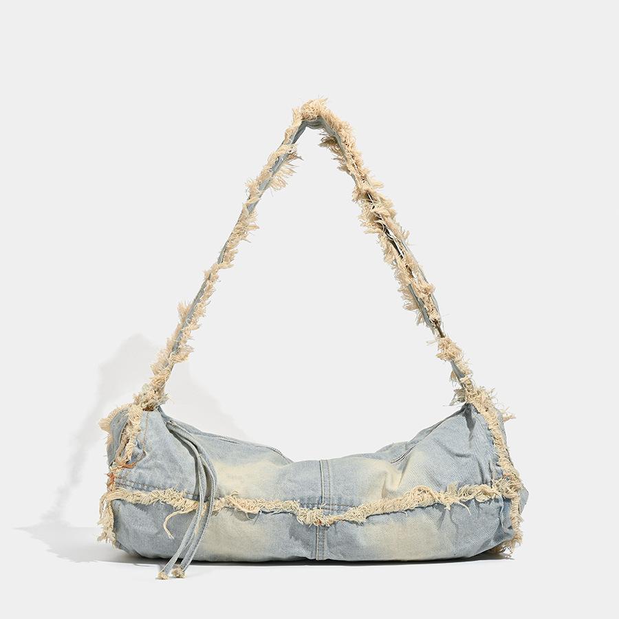 New Large Capacity Shoulder Bag for Women Casual Street Canvas Denim Bag Trendy Shoulder Bag Shopping Bag
New Large Capacity Shoulder Bag for Women Casual Street Canvas Denim Bag Trendy Shoulder Bag Shopping Bag