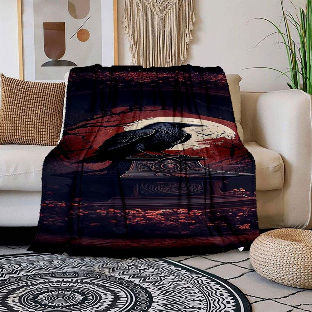 Midnight Raven: Gothic Moonlit Art Print Blanket Flannel Throw Blanket for Sofa, Bed, Travel, Camping, Office, Couch, Chair, And Bed Gift f 150x180cm
Midnight Raven: Gothic Moonlit Art Print Blanket Flannel Throw Blanket for Sofa, Bed, Travel, Camping, Office, Couch, Chair, And Bed Gift f 150x180cm
