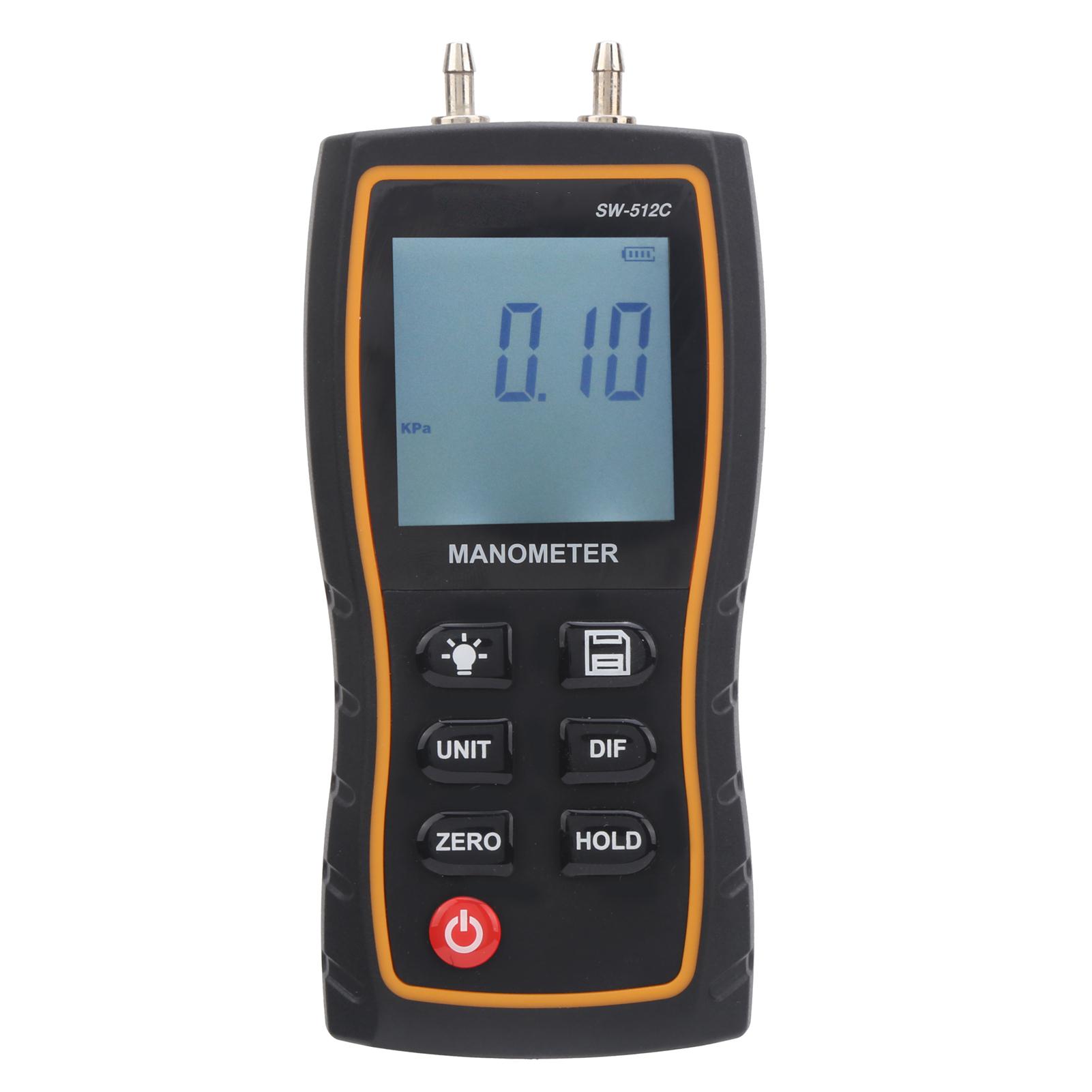 SW‑512C Digital Manometer HVAC Air Pressure Meter Gauge Differential Air Pressure Tester Tool
SW‑512C Digital Manometer HVAC Air Pressure Meter Gauge Differential Air Pressure Tester Tool