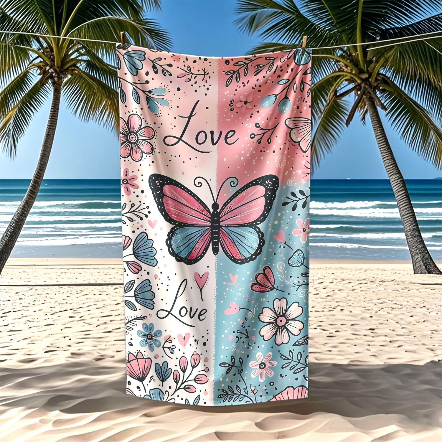 1PC Butterfly Microfiber Beach Towel, Romantic Couple Design, Essential for Beach Vacation, Swim Towel & Beach Blanket W30*H60(CM)
1PC Butterfly Microfiber Beach Towel, Romantic Couple Design, Essential for Beach Vacation, Swim Towel & Beach Blanket W30*H60(CM)