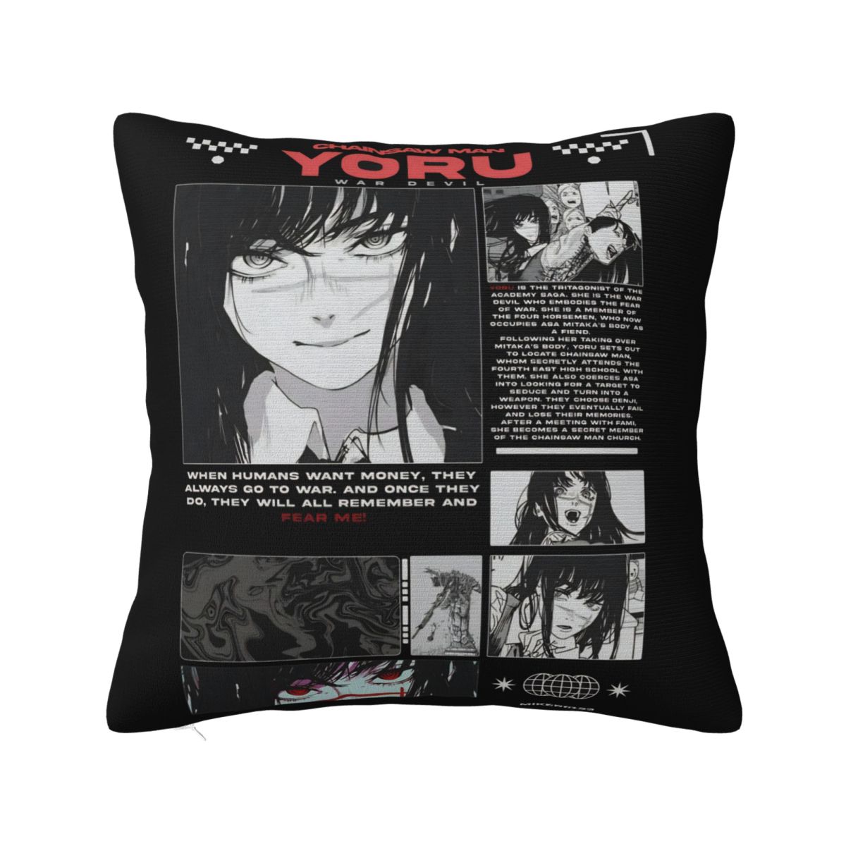 Yoru Chainsaw Man Anime Pillowcases Living Room Asa Mitaka Cushion Case Creative Pillowcase 45*45 12x12Inch
Yoru Chainsaw Man Anime Pillowcases Living Room Asa Mitaka Cushion Case Creative Pillowcase 45*45 12x12Inch