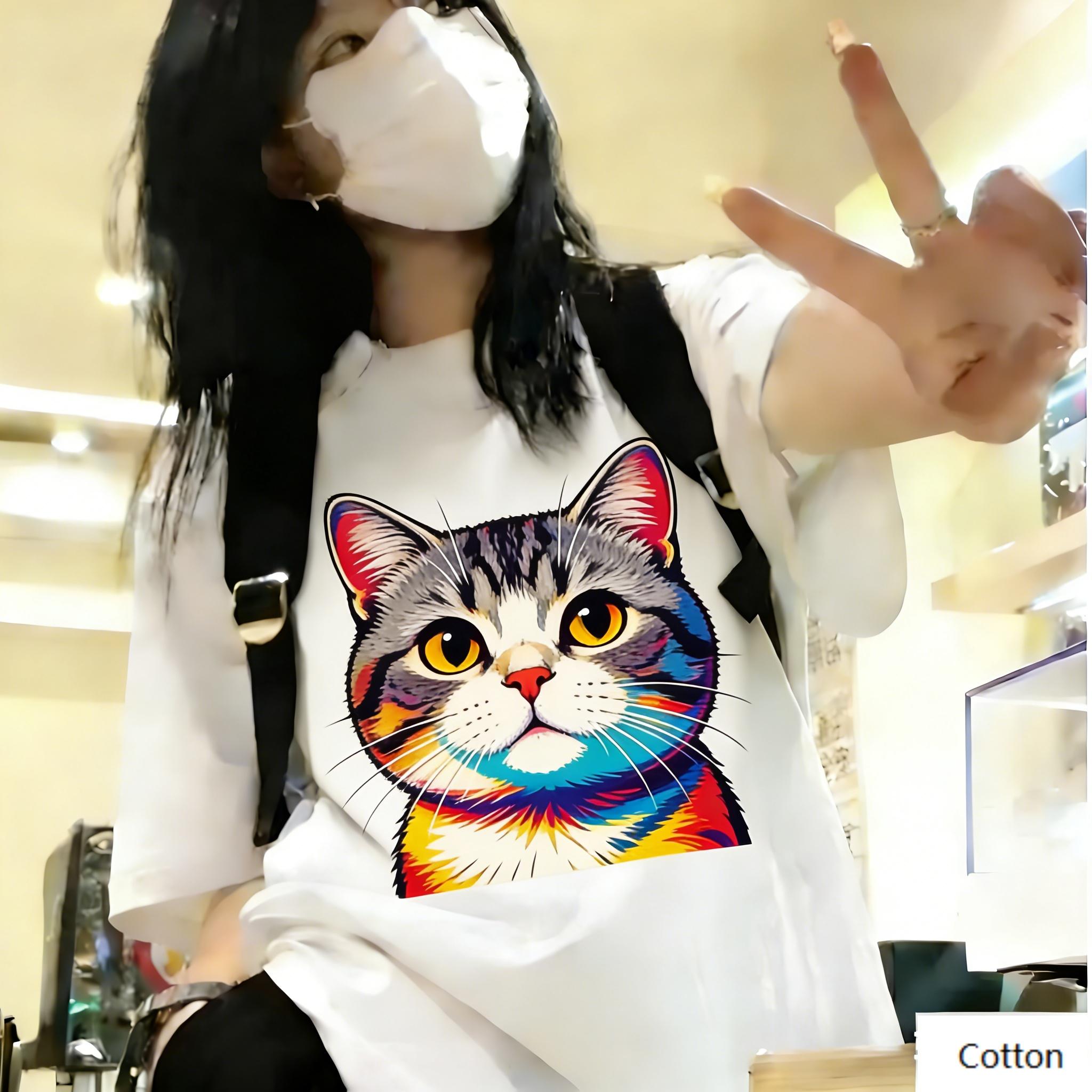 Streetwear Unisex Cotton TShirt Featuring Edgy Pop Art Tabby Cat Design Retro Pop Art Style Top for Trendy Individuals 4XL
Streetwear Unisex Cotton TShirt Featuring Edgy Pop Art Tabby Cat Design Retro Pop Art Style Top for Trendy Individuals 4XL